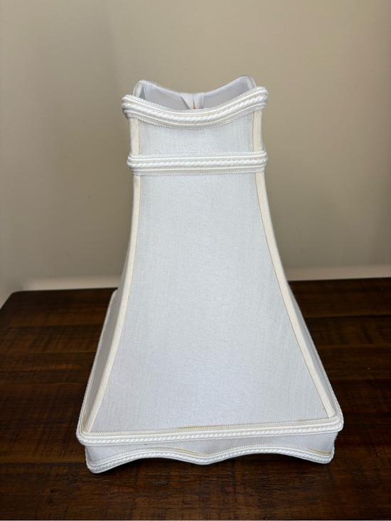 Other - White Royal Designs Fancy Square Bell Lamp Shade